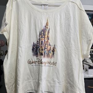 Disney World XL 50th Cropped Graphic Tee